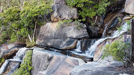 Halfway down Davies Creek falls