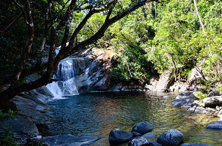 The upper swimming hole at Josephine Falls