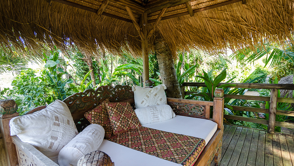 Touch of Bali - Shaded daybed