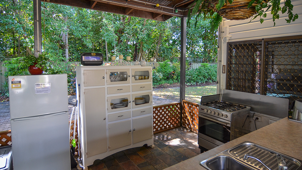 Harvester Home patio kitchen