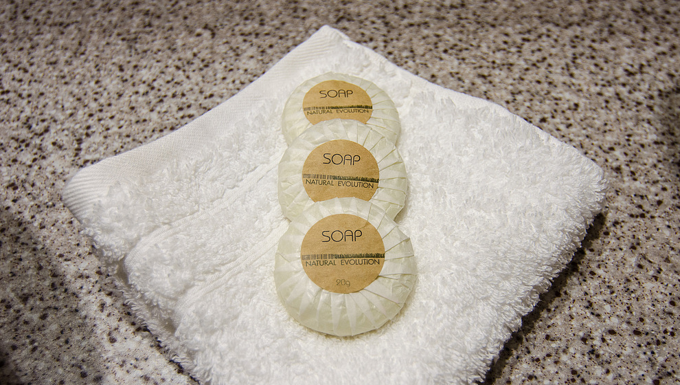 Harvester Home bathroom soap provided