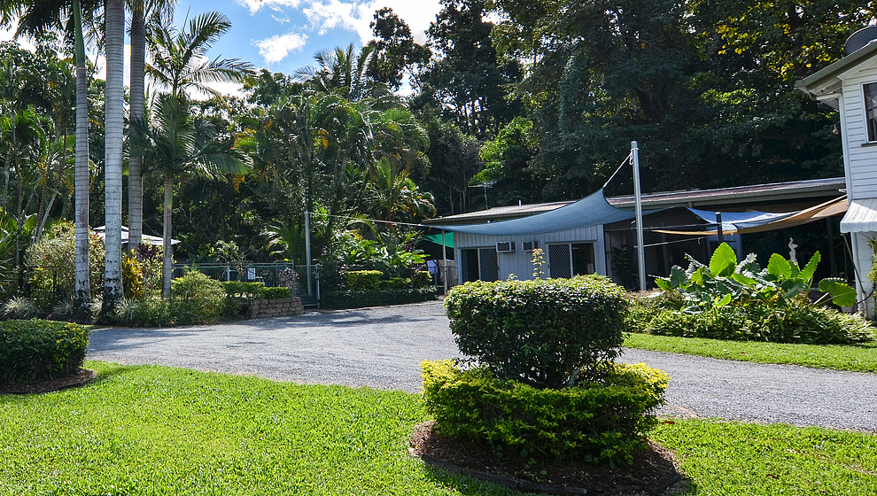 Harvester off-street parking space